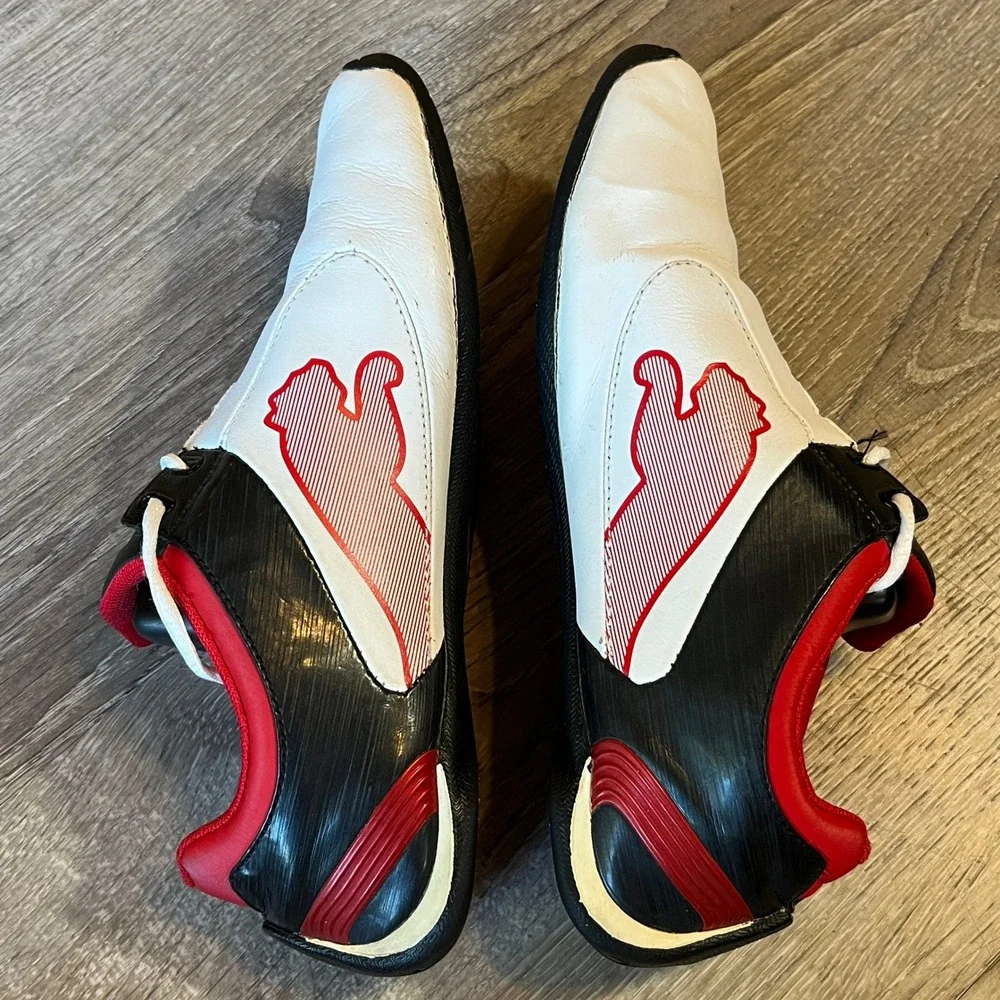 Puma Ferrari Future Cat M1 Kids Sneakers‎ White Red Black 303968-01 Size 4.5Y